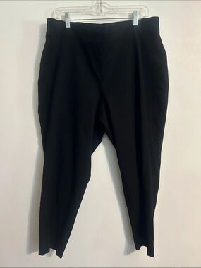 Jasmine & Juliana Black Stretch High-Waist Tapered Pants